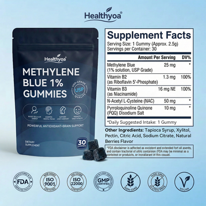 Methylene Blue Gummies💎High Purity&Naturally Extracted-TikTok Exclusive