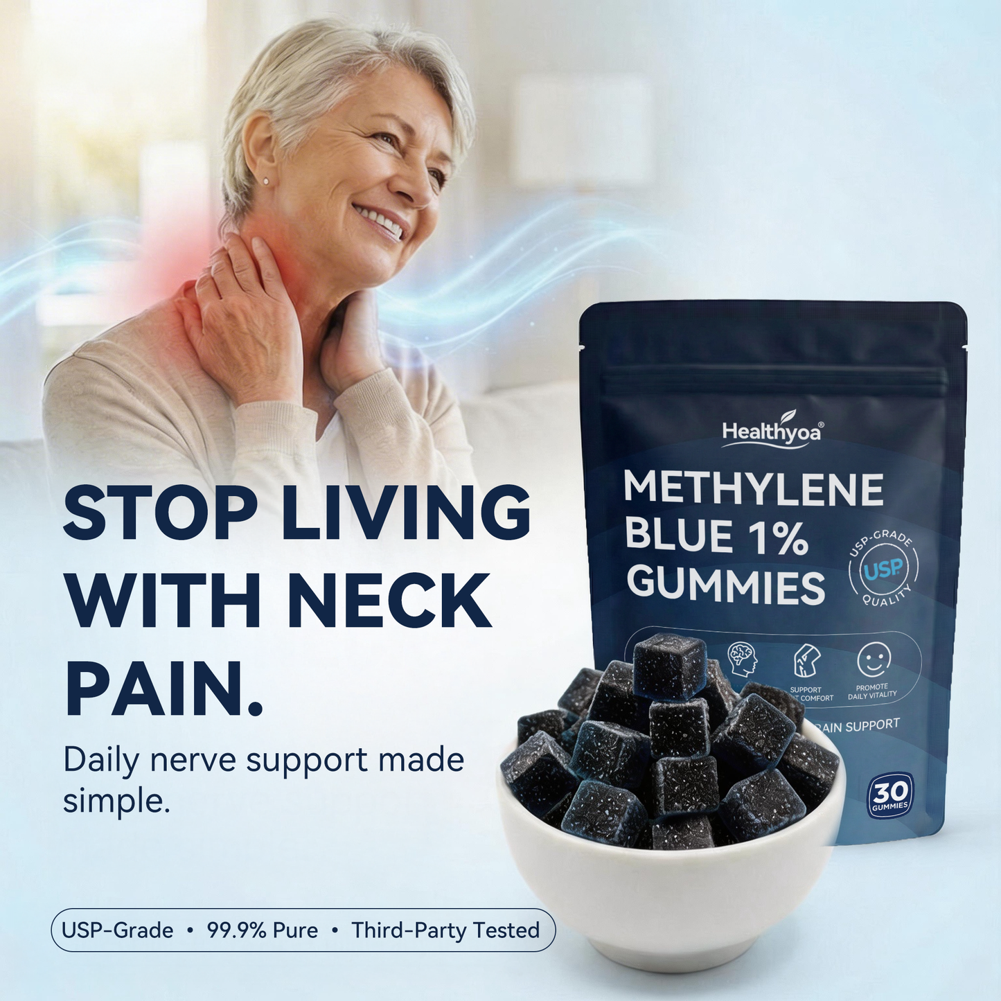 Methylene Blue Gummies💎High Purity&Naturally Extracted-TikTok Exclusive