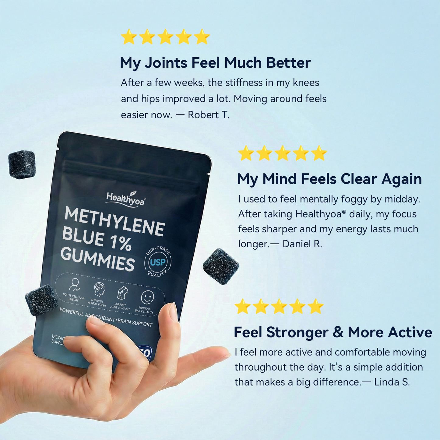 Methylene Blue Gummies💎High Purity&Naturally Extracted-TikTok Exclusive